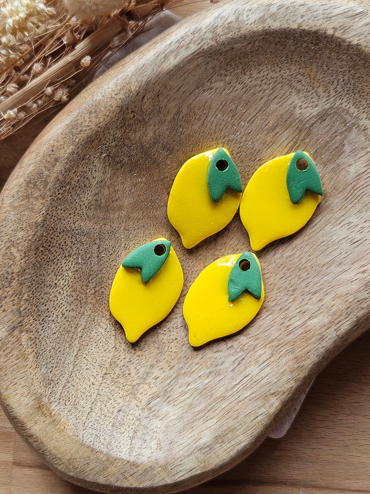 Boucles oreilles interchangeables FRUITI - COLLECTION SUMMER - CITRON