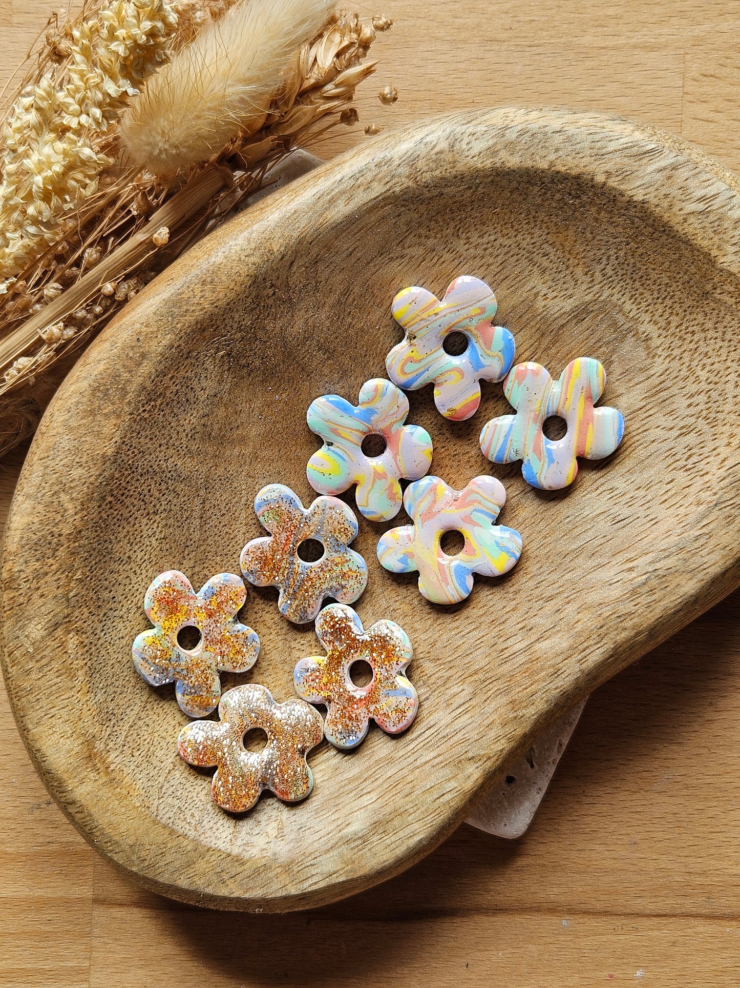 Boucles oreilles interchangeables GEORGETTE - COLLECTION SUMMER - RAINBOW PAILLETTE REVERSIBLE