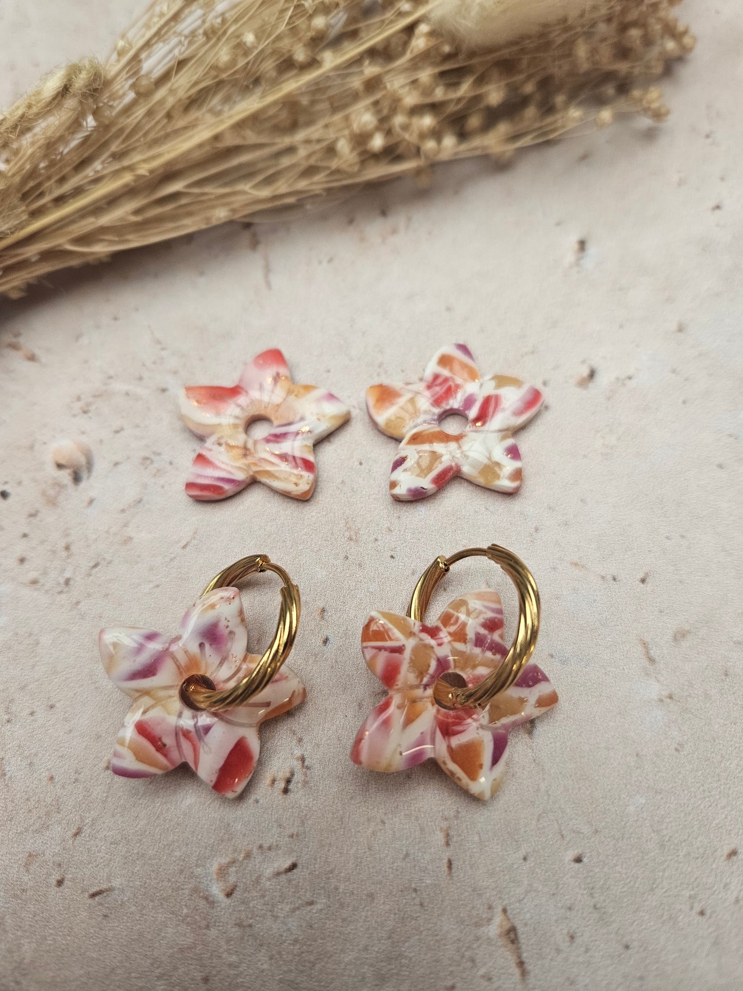 Boucles oreilles interchangeables - COLLECTION FALL IN LOVE - ANNIE VITRAIL AUTOMNE