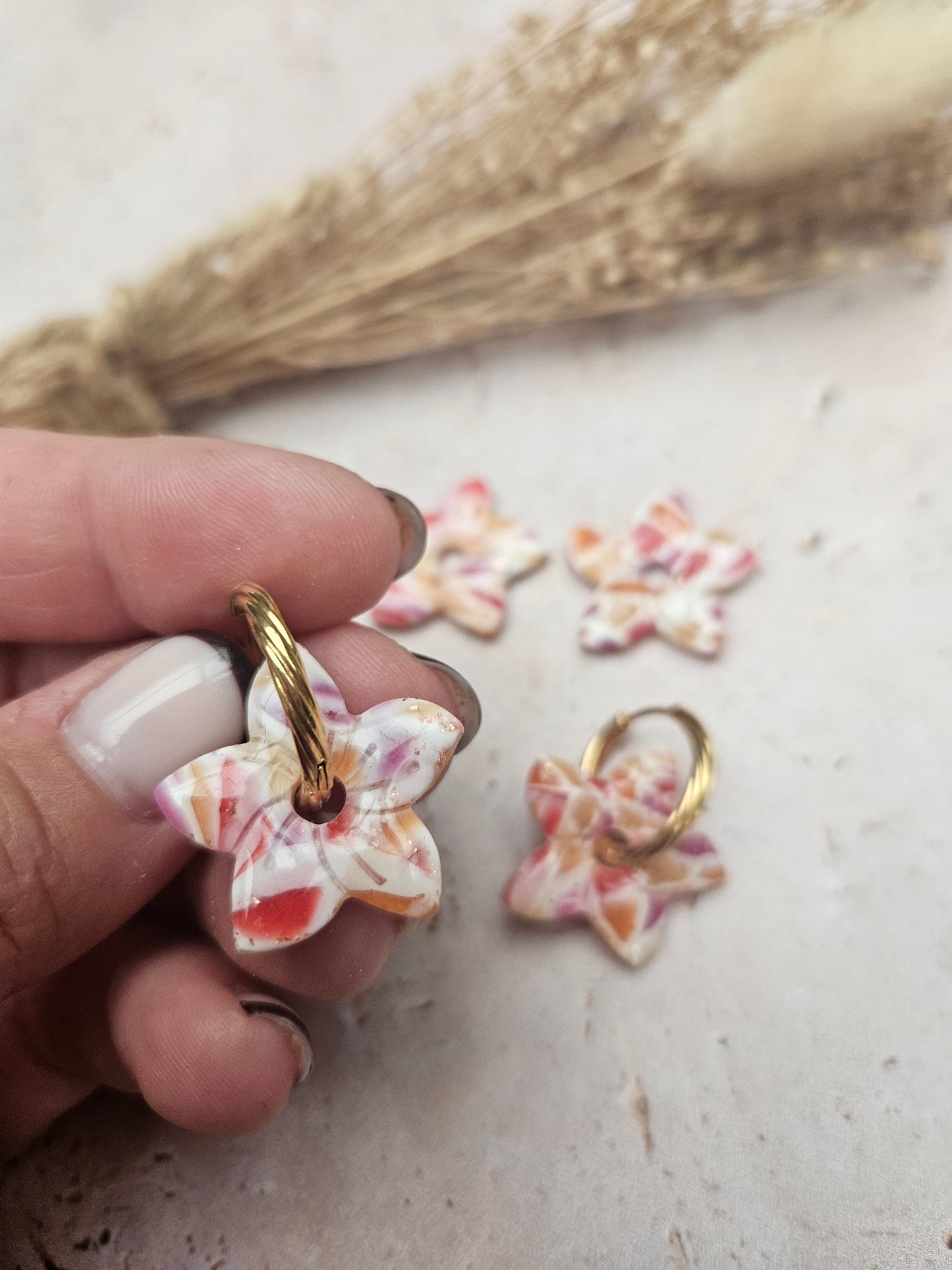Boucles oreilles interchangeables - COLLECTION FALL IN LOVE - ANNIE VITRAIL AUTOMNE