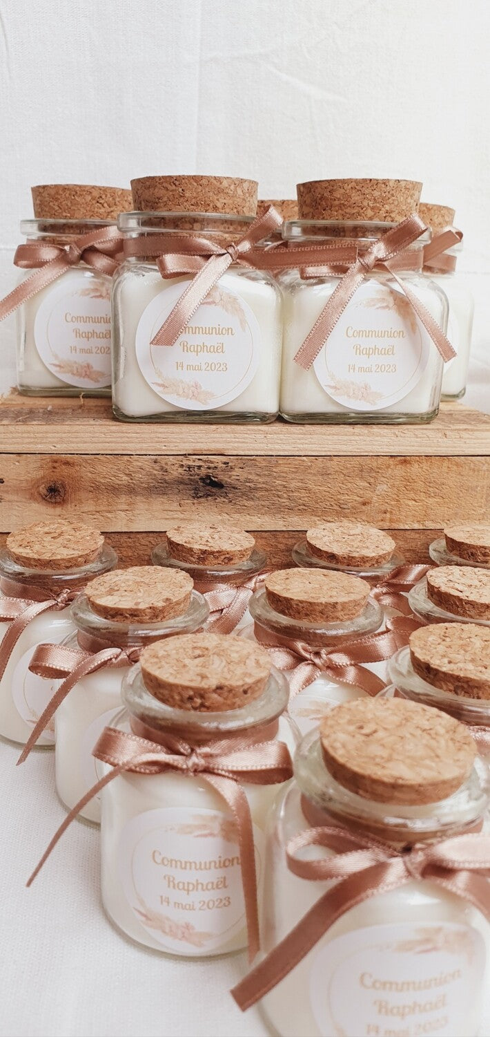 Mini Bougie personnalisée | cadeau invité |