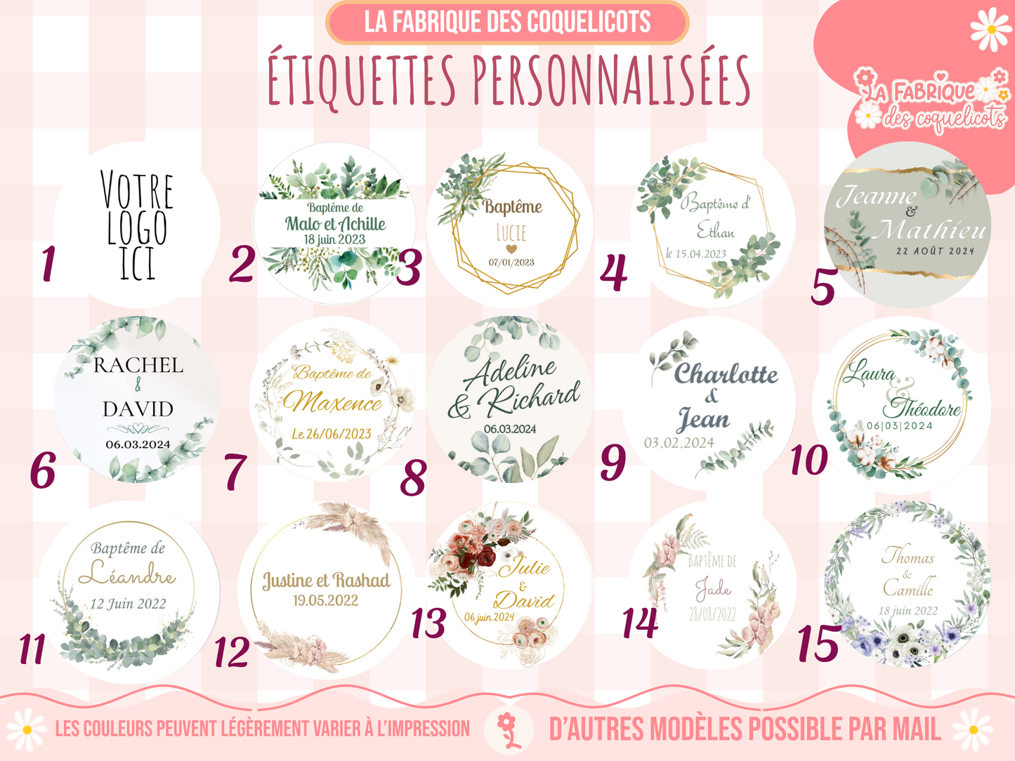 Mini Bougie personnalisée | cadeau invité |