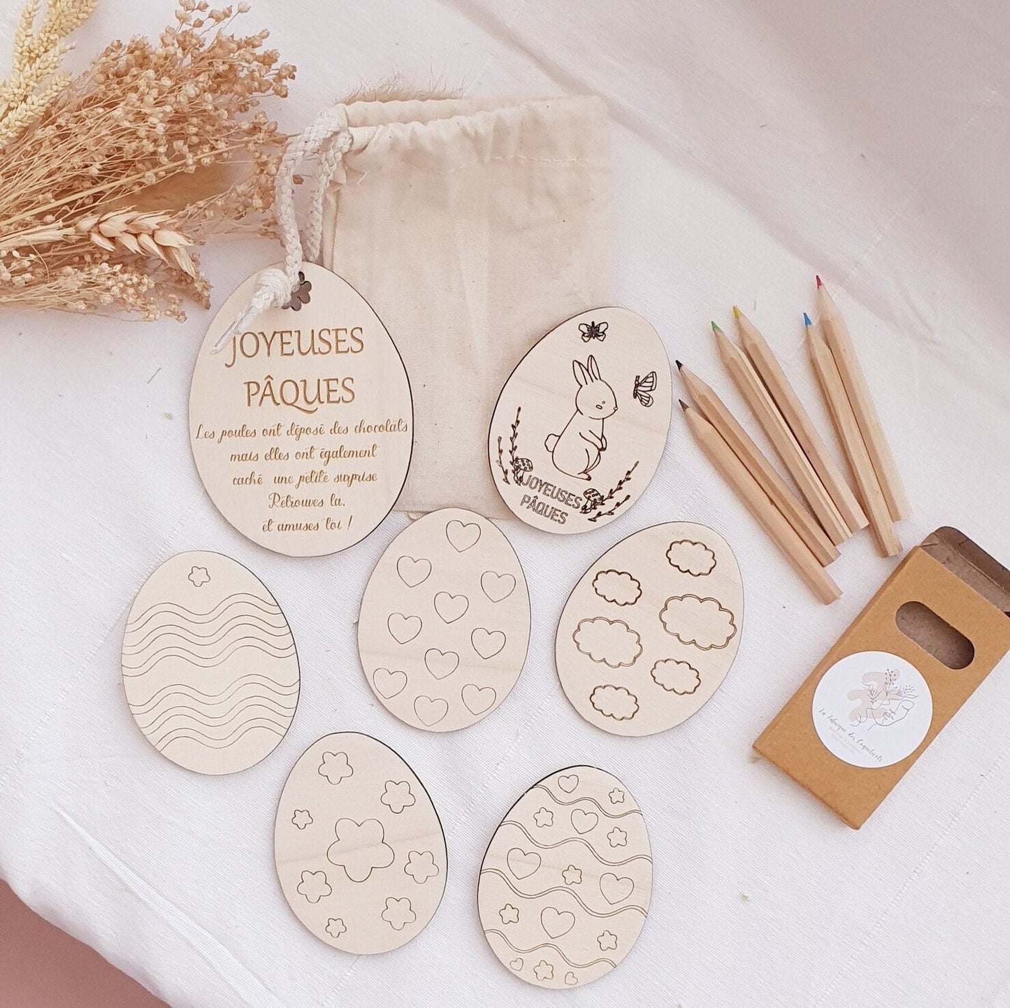 KIT a colorier Pâques / activité enfant / montessori / kit créatif / cadeau personnalisé / bébé / enfant