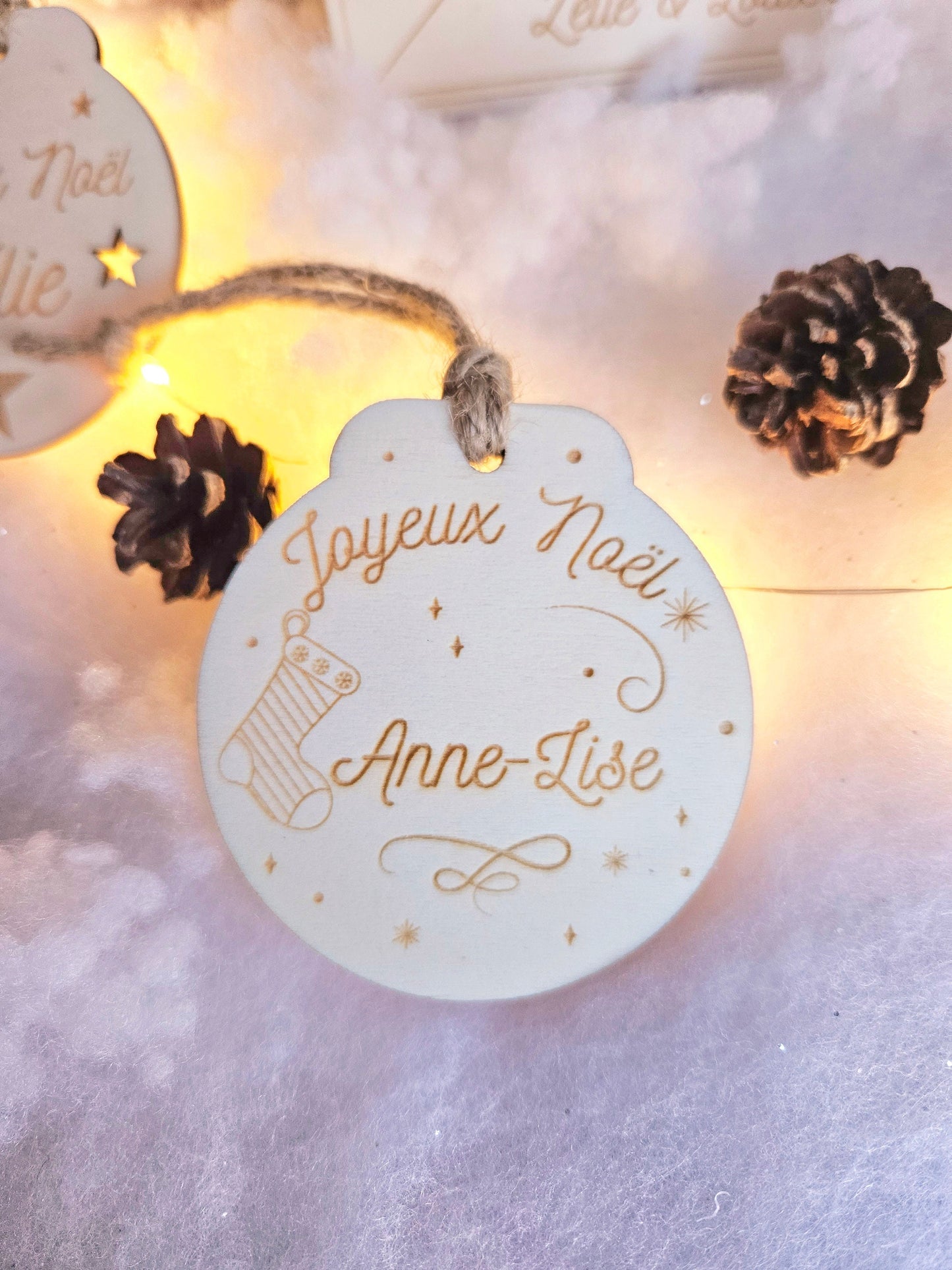 Boule de Noël personnalisé / cadeau personnalisé enfant déco, noel prénom