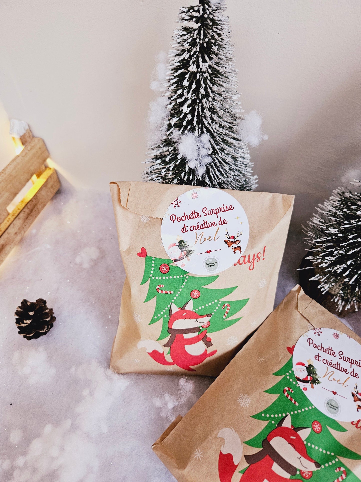 Pochette surprise Noël - kit surprise, activité enfant activité noël cadeau enfant cadeau noel