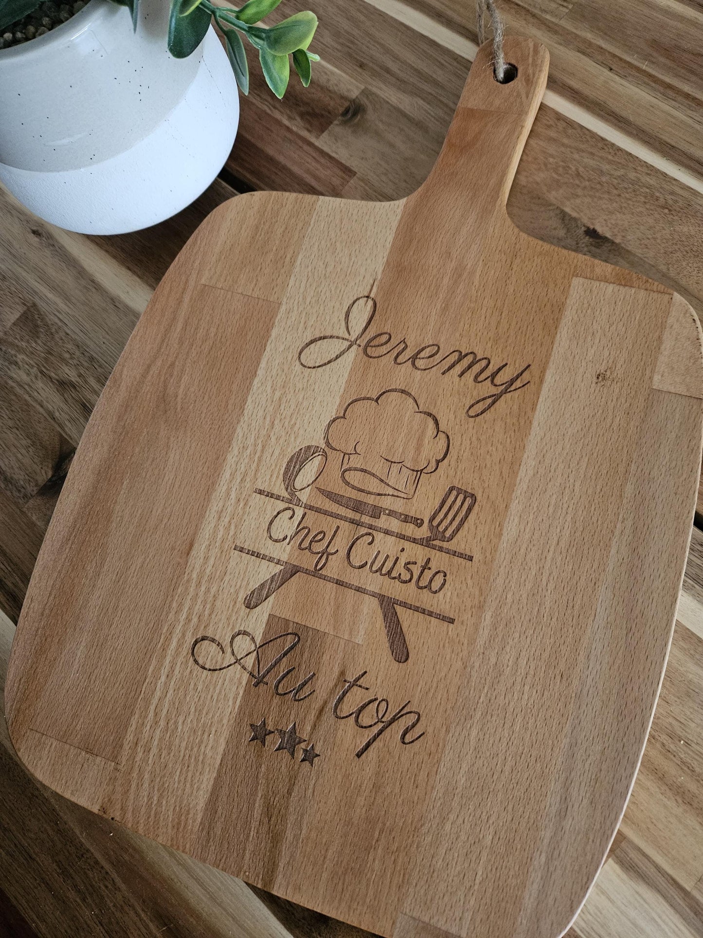 Planche à découper / déco maison / planche cuisine personnalisé / cadeau MERCI/ cadeau / cadeau cuisine / cadeau femme mamie homme