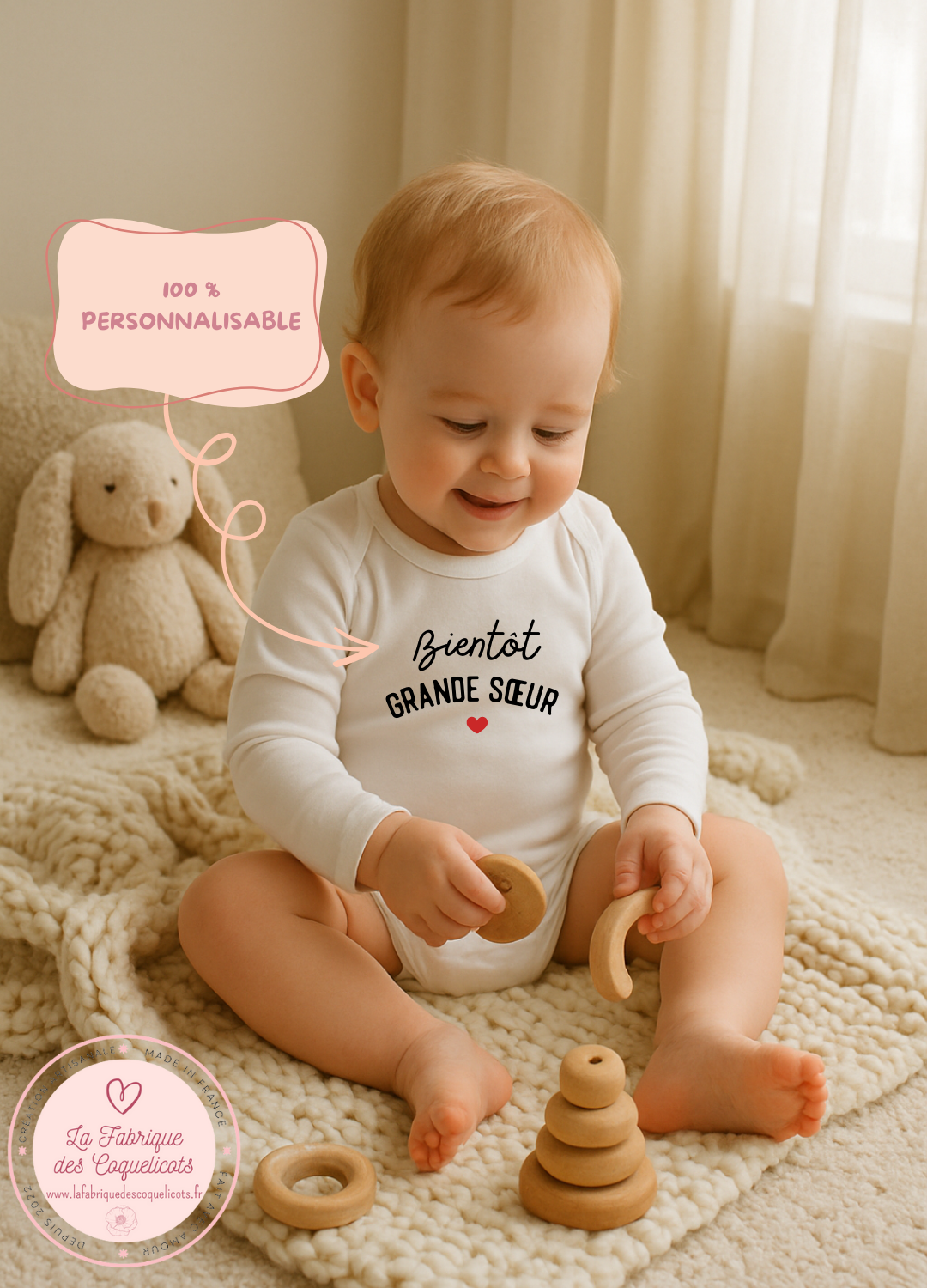 Body personnalisé | vêtement bébé personnalisé | naissance | cadeau personnalisé | pour bébé | maman |