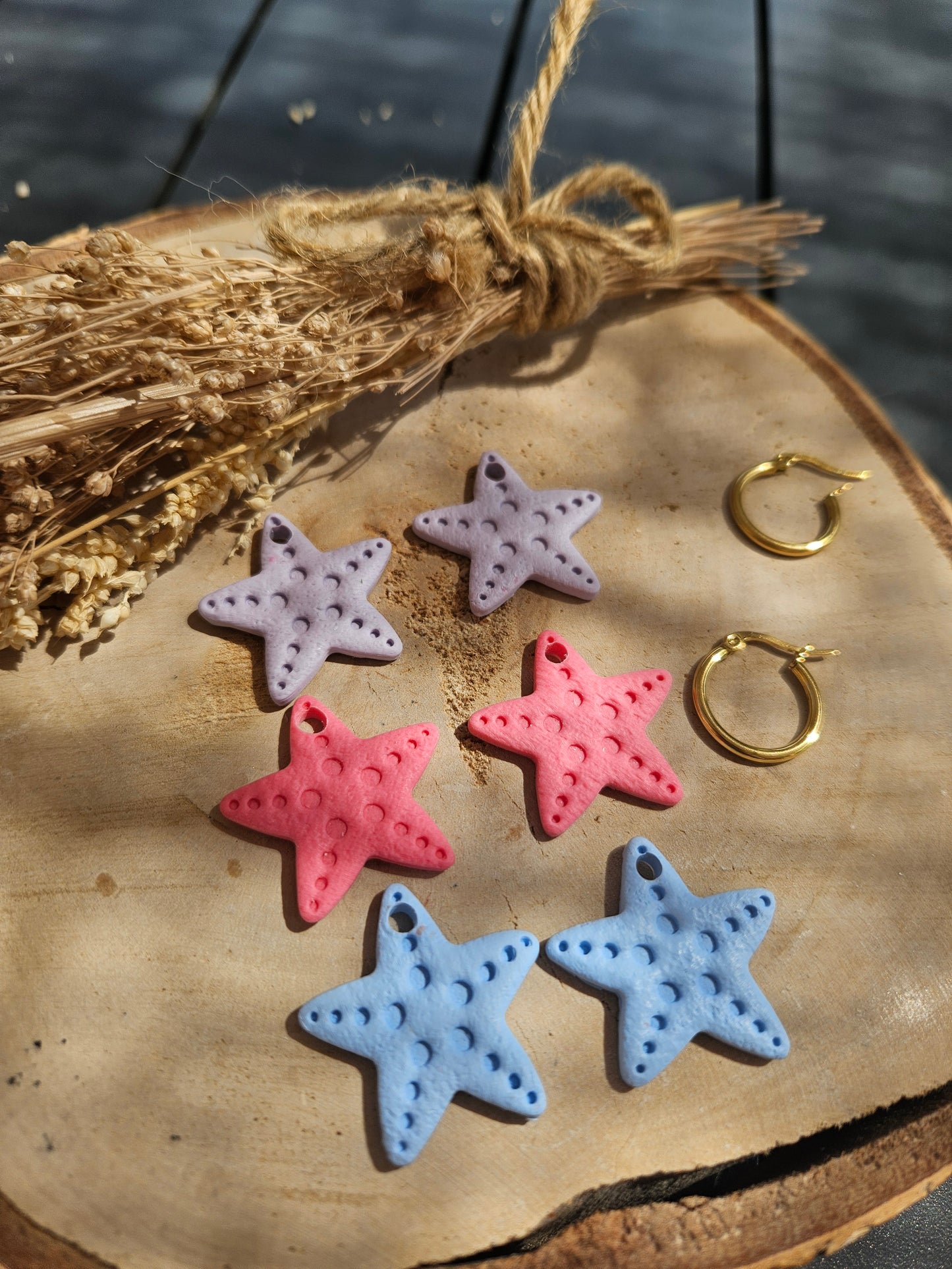 Boucles oreilles interchangeables - ETOILE DE MER / STARFISH