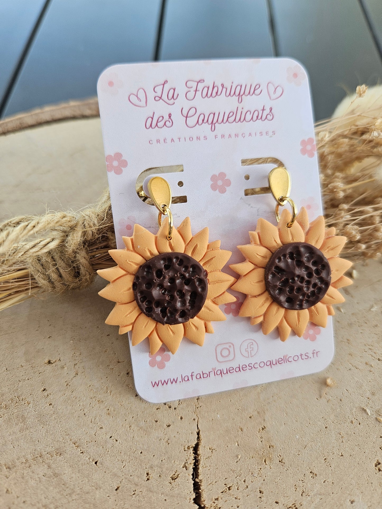 Boucles oreilles - TOURNESOL/ SUNFLOWER