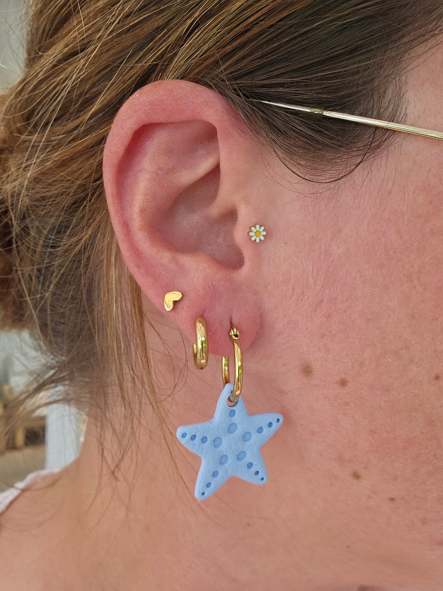 Boucles oreilles interchangeables - ETOILE DE MER / STARFISH