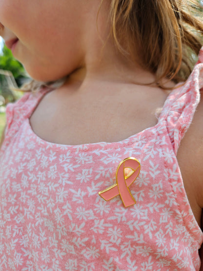 Pins OCTOBRE ROSE ruban rose / solidaire
