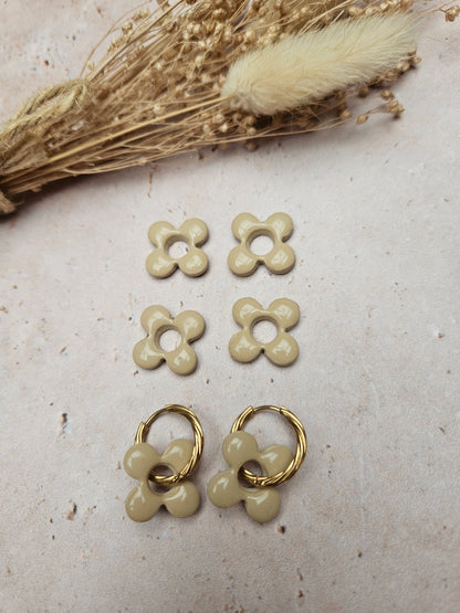 Boucles oreilles interchangeables - COLLECTION FALL IN LOVE - COCO LATTE