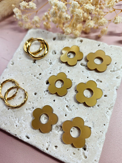 Boucles oreilles interchangeables - DROP OCTOBRE - ZELIE OR