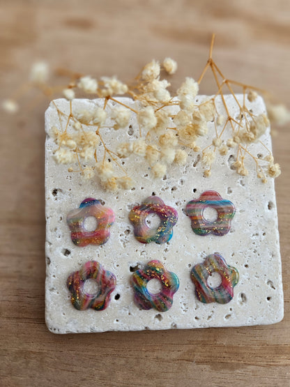 Boucles oreilles interchangeables - DROP OCTOBRE - ZELIE  GALAXY ROSE