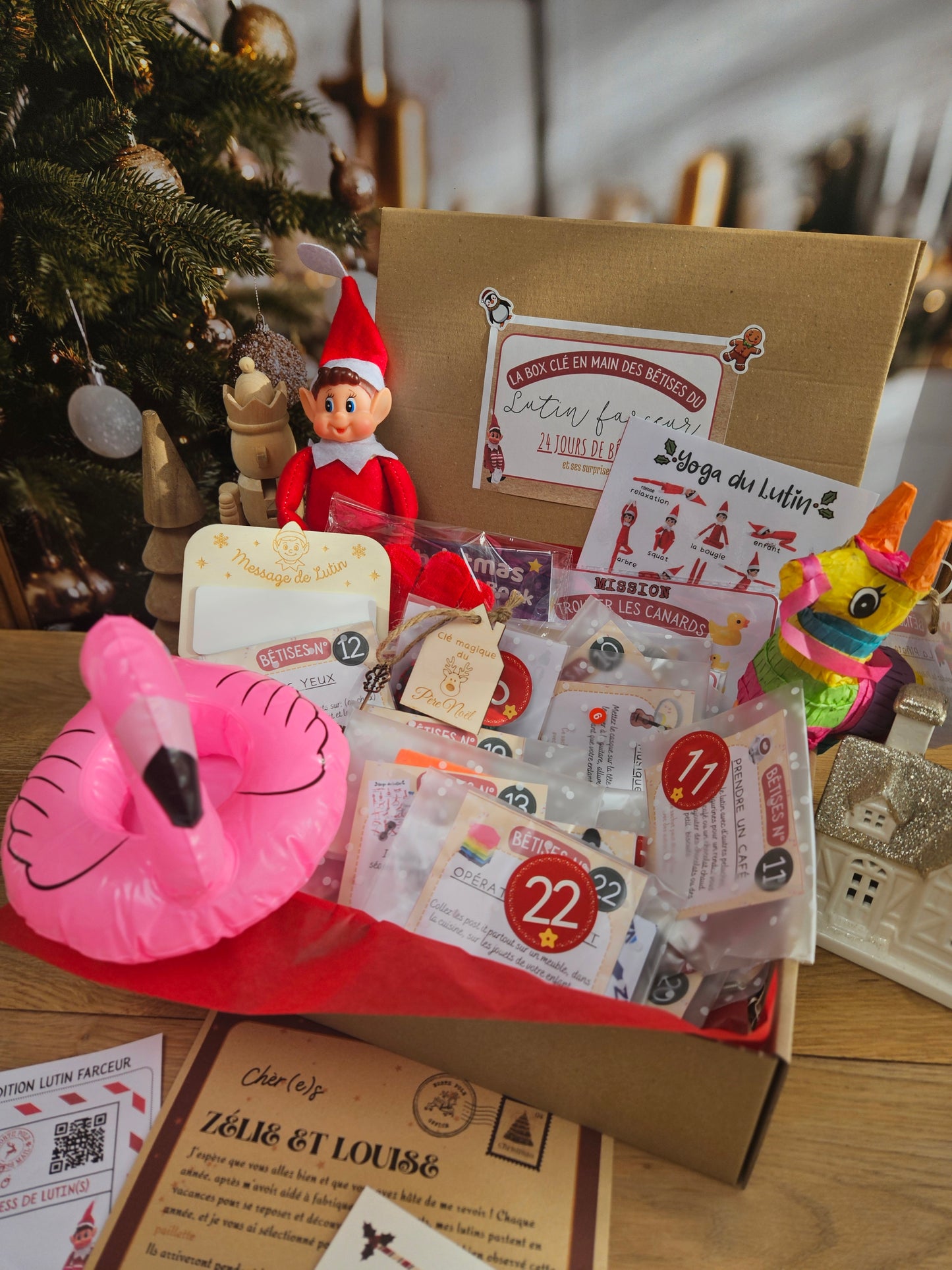 Box de bêtises clé en main pour Lutin farceur - personnalisée - par 12 ou 24 bêtises