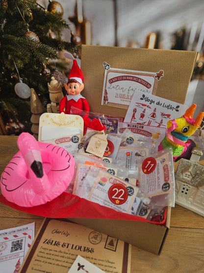 Box de bêtises clé en main pour Lutin farceur - personnalisée - par 12 ou 24 bêtises