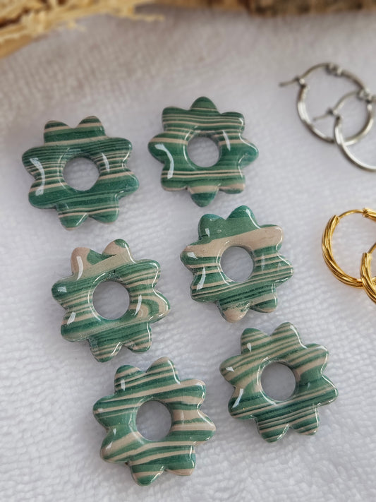 Pampilles interchangeables - Collection Noël "Let it Shine" - LISETTE - vert zébré