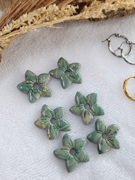 Pampilles interchangeables - Collection Noël "Let it Shine" - ANNIE- vert et or