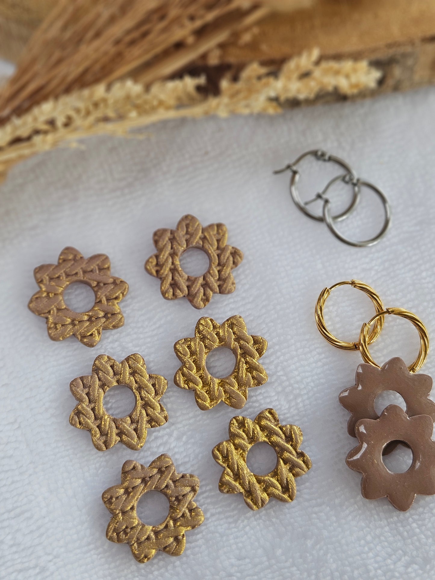 Pampilles interchangeables - Collection Noël "Let it Shine" - LISETTE - TAUPE EFFET PULL OR