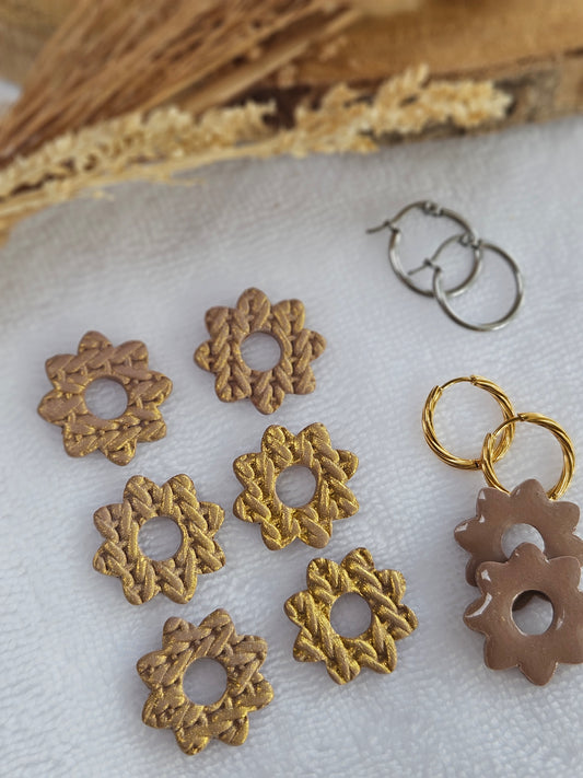 Pampilles interchangeables - Collection Noël "Let it Shine" - LISETTE - TAUPE EFFET PULL OR