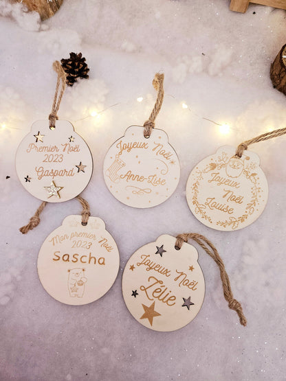 Boule de Noël personnalisé / cadeau personnalisé enfant déco, noel prénom