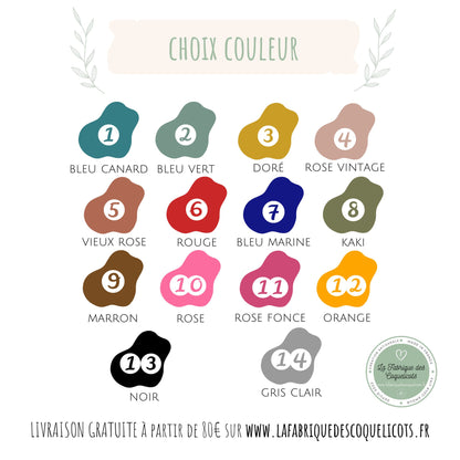 Coussin personnalisé | coussin de naissance | cadeau de naissance | coussin bébé | enfant | tête de renard | renard | animaux forêt