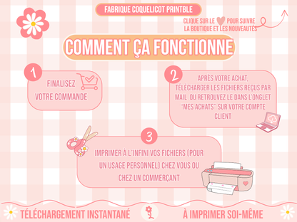 Fichier ROUTINE enfant  / fichier numérique routine semaine / avion