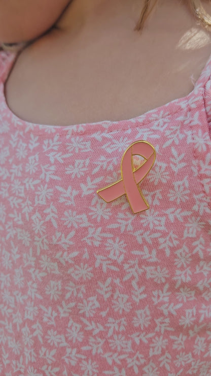 Pins OCTOBRE ROSE ruban rose / solidaire