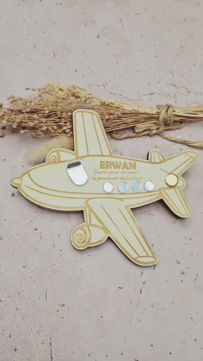 Demande surprise personnalisée -  Avion - demande parrain marraine annonce tonton témoin