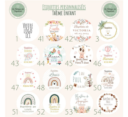 Mini Bougie personnalisée  | cadeau invité | mariage baptême communion babyshower gender reveal | anniversaire