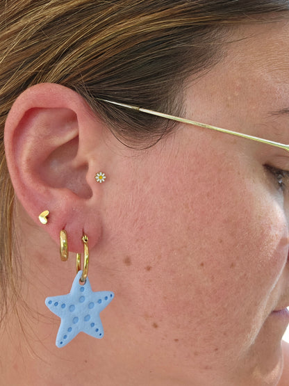 Boucles oreilles interchangeables - ETOILE DE MER / STARFISH