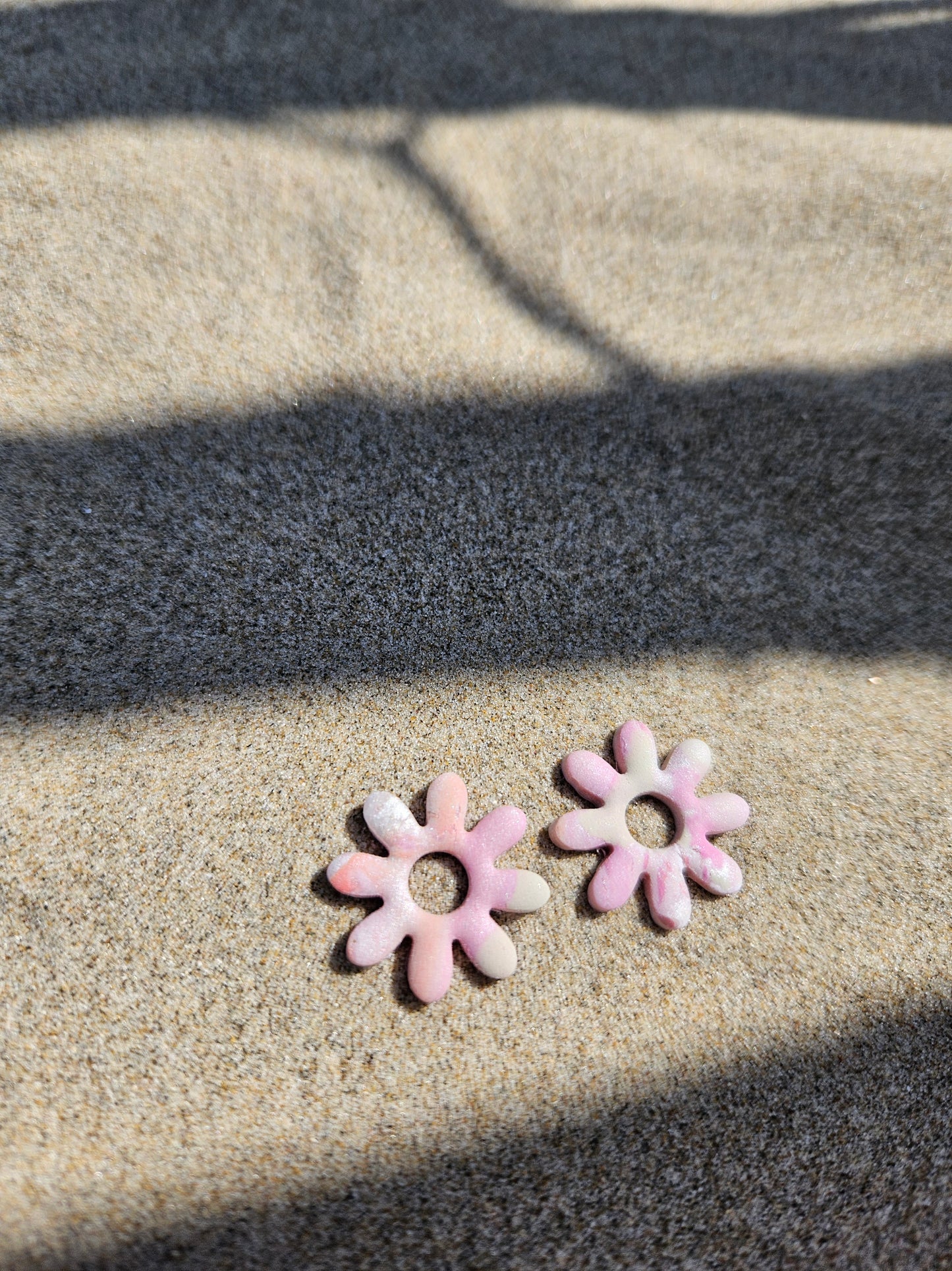 Boucles oreilles interchangeables SOLENE - NACRÉ ROSE