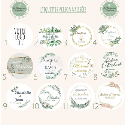 Mini Bougie personnalisée  | cadeau invité | mariage baptême communion babyshower gender reveal | anniversaire